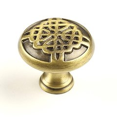 Highlander 1-3/8 Inch Diameter Weathered Brass Cabinet Knob Highlander 1-3/8 Inch Diameter Weathered Brass Cabinet Knob