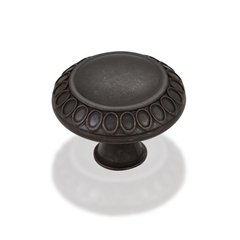 Symphony 1-3/8 Inch Diameter Dark Antique Copper Machined Cabinet Knob Symphony 1-3/8 Inch Diameter Dark Antique Copper Machined Cabinet Knob