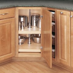 4WLS 2-Shelf D Shape Wood 31" 4WLS 2-Shelf D Shape Wood 31"