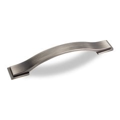 Miranda 5-1/16 Inch Center to Center Bright Nickel Brushed with Dull Lacquer Cabinet Pull Miranda 5-1/16 Inch Center to Center Bright Nickel Brushed with Dull Lacquer Cabinet Pull
