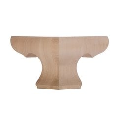 Pedestal Corner Bun Foot 4-1/2 inch H-Hardwood Pedestal Corner Bun Foot 4-1/2 inch H-Hardwood