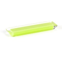 Core 3-3/4 Inch Center to Center Lime Transparent Cabinet Pull Core 3-3/4 Inch Center to Center Lime Transparent Cabinet Pull