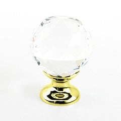 Fire 1-1/8 Inch Diameter Polished Brass Cabinet Knob Fire 1-1/8 Inch Diameter Polished Brass Cabinet Knob