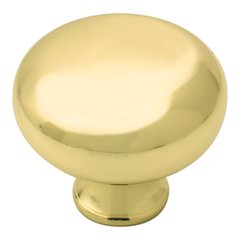 Traditional Classics 1-1/4 Inch Diameter Bright Brass Cabinet Knob Traditional Classics 1-1/4 Inch Diameter Bright Brass Cabinet Knob