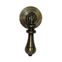 Teardrop Pulls 1-1/8 Inch Diameter Unlacquered Antique Brass Pendant Pull Teardrop Pulls 1-1/8 Inch Diameter Unlacquered Antique Brass Pendant Pull