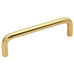 Wire Pulls Pull 3-1/2 inch Center to Center Polished Brass Wire Pulls Pull 3-1/2 inch Center to Center Polished Brass