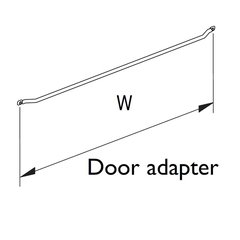 Spice Rack Door Adapter 21-1/8" W Chrome Spice Rack Door Adapter 21-1/8" W Chrome