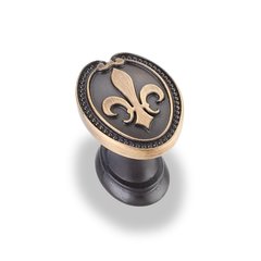Bienville 1-5/16 Inch Diameter Antique Brushed Satin Brass Cabinet Knob Bienville 1-5/16 Inch Diameter Antique Brushed Satin Brass Cabinet Knob