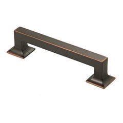 Studio 5-1/16 Inch Center to Center Oil Rubbed Bronze Highlighted Cabinet Pull Studio 5-1/16 Inch Center to Center Oil Rubbed Bronze Highlighted Cabinet Pull