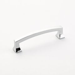 Menlo Park 4 Inch Center to Center Polished Chrome Cabinet Pull Menlo Park 4 Inch Center to Center Polished Chrome Cabinet Pull