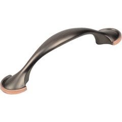 BCB 3 Inch cc Zinc Die Cast Pull - Oil Rubbed Bronze Highlighted BCB 3 Inch cc Zinc Die Cast Pull - Oil Rubbed Bronze Highlighted
