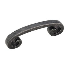 Swirl'Z 3 Inch Center to Center Wrought Iron Dark Cabinet Pull Swirl'Z 3 Inch Center to Center Wrought Iron Dark Cabinet Pull
