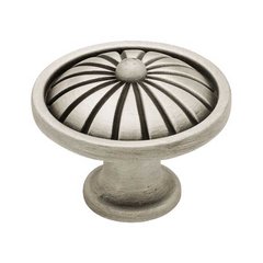 French Romantics 1-1/2 Inch Diameter Brushed Satin Pewter Cabinet Knob French Romantics 1-1/2 Inch Diameter Brushed Satin Pewter Cabinet Knob
