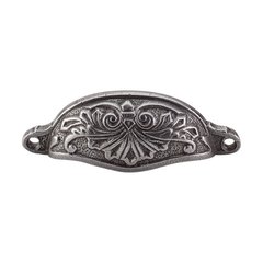 Chateau 3-15/16 Inch Center to Center Cast Iron Cabinet Cup Pull Chateau 3-15/16 Inch Center to Center Cast Iron Cabinet Cup Pull