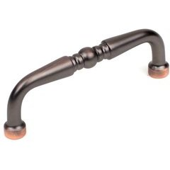BCH 3 Inch cc Zinc Die Cast Pull - Oil Rubbed Bronze Highlighted BCH 3 Inch cc Zinc Die Cast Pull - Oil Rubbed Bronze Highlighted