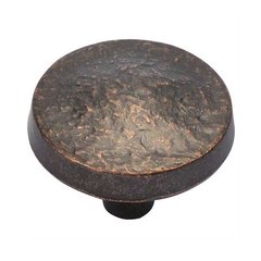 Bedrock 1-1/4 Inch Diameter Dark Antique Copper Cabinet Knob Bedrock 1-1/4 Inch Diameter Dark Antique Copper Cabinet Knob