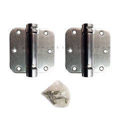 LB4312-350 5/8 inch Radius Corner Single Act Spring Hinge-Chrome LB4312-350 5/8 inch Radius Corner Single Act Spring Hinge-Chrome