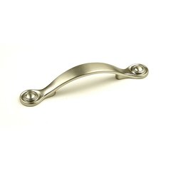 Baroque 3 Inch Center to Center Dull Satin Nickel Cabinet Pull Baroque 3 Inch Center to Center Dull Satin Nickel Cabinet Pull