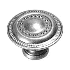 Manor House 1-1/4 Inch Diameter Silver Stone Cabinet Knob Manor House 1-1/4 Inch Diameter Silver Stone Cabinet Knob