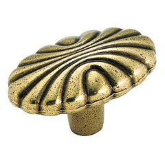 Natural Elegance 1-9/16 Inch Diameter Burnished Brass Cabinet Knob Natural Elegance 1-9/16 Inch Diameter Burnished Brass Cabinet Knob