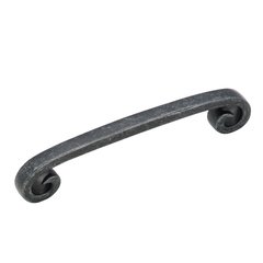 Swirl'Z 5-1/16 Inch Center to Center Wrought Iron Dark Cabinet Pull Swirl'Z 5-1/16 Inch Center to Center Wrought Iron Dark Cabinet Pull