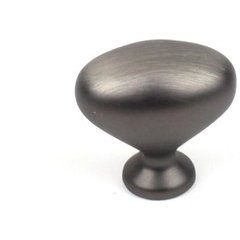 BCB 1-3/8 Inch Zinc Die Cast Oval Knob - Antique Pewter BCB 1-3/8 Inch Zinc Die Cast Oval Knob - Antique Pewter