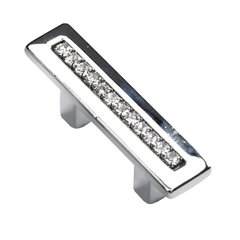 SkyeVale 1-1/4 Inch Center to Center Chrome With Crystals Cabinet Pull SkyeVale 1-1/4 Inch Center to Center Chrome With Crystals Cabinet Pull