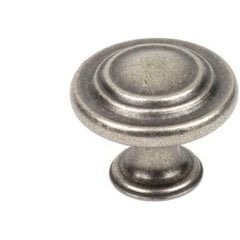 BCD 1-11/32 Inch Zinc Die Cast Knob - Aged Pewter BCD 1-11/32 Inch Zinc Die Cast Knob - Aged Pewter