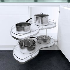 Twin Corner Left Hand Blind Corner 36" Chrome Twin Corner Left Hand Blind Corner 36" Chrome