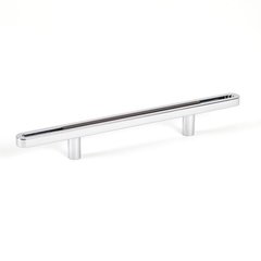Dash 3-3/4 Inch Center to Center Black Polished Chrome Cabinet Pull Dash 3-3/4 Inch Center to Center Black Polished Chrome Cabinet Pull