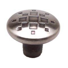 Overture 1-5/16 Inch Diameter Rustic Black Nickel Cabinet Knob Overture 1-5/16 Inch Diameter Rustic Black Nickel Cabinet Knob