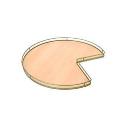 Super Susan Pie Cut Lazy Susan Set 28" Maple/Champagne Super Susan Pie Cut Lazy Susan Set 28" Maple/Champagne