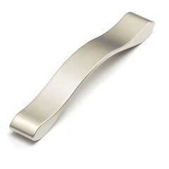 Italian Designs Wave 6-5/16 Inch Center to Center Satin Nickel Cabinet Pull Italian Designs Wave 6-5/16 Inch Center to Center Satin Nickel Cabinet Pull