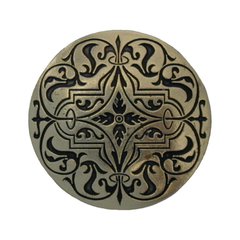 Olde Worlde 1-7/16 Inch Diameter Brite Brass Cabinet Knob Olde Worlde 1-7/16 Inch Diameter Brite Brass Cabinet Knob