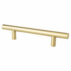 Tempo 3-3/4 Inch Center to Center Cabinet Pull - Modern Brushed Gold Tempo 3-3/4 Inch Center to Center Cabinet Pull - Modern Brushed Gold