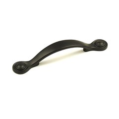Baroque II 3 Inch Center to Center Matte Black Cabinet Pull Baroque II 3 Inch Center to Center Matte Black Cabinet Pull