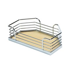 Arena Plus Chefs Pantry Door Tray Set 11-1/8 inch W Chrome/Maple Arena Plus Chefs Pantry Door Tray Set 11-1/8 inch W Chrome/Maple