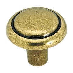 Brass & Sterling Traditions 1-1/8 Inch Diameter Burnished Brass Cabinet Knob Brass & Sterling Traditions 1-1/8 Inch Diameter Burnished Brass Cabinet Knob