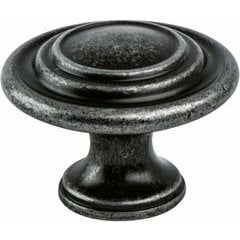 Advantage Antique Pewter Knob with 11/16 Inch Base Advantage Antique Pewter Knob with 11/16 Inch Base