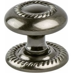 Advantage Plus 4 1-1/4 Inch Diameter Brushed Black Nickel Cabinet Knob Advantage Plus 4 1-1/4 Inch Diameter Brushed Black Nickel Cabinet Knob