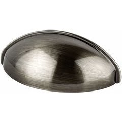Advantage Brushed Black Cup Pull 3-3/16 Inches in Length Advantage Brushed Black Cup Pull 3-3/16 Inches in Length