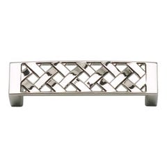 Lattice 3 Inch Center to Center Polished Nickel Cabinet Pull Lattice 3 Inch Center to Center Polished Nickel Cabinet Pull