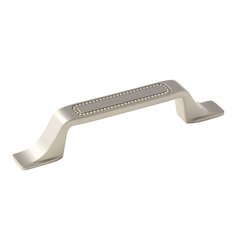 Carolyne 3-3/4 Inch Center to Center Satin Nickel Cabinet Pull Carolyne 3-3/4 Inch Center to Center Satin Nickel Cabinet Pull