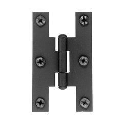Smooth Iron Flush "H" Hinge Black Iron Smooth Iron Flush "H" Hinge Black Iron