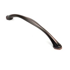 Isis 6-5/16 Inch Center to Center Antique Bronze W/ Copper Cabinet Pull Isis 6-5/16 Inch Center to Center Antique Bronze W/ Copper Cabinet Pull