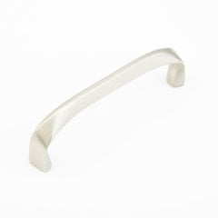Italian Contemporary 4 Inch Center to Center Satin Nickel Cabinet Pull Italian Contemporary 4 Inch Center to Center Satin Nickel Cabinet Pull
