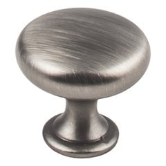Slade Cabinet Knob 1 inch Diameter Brushed Pewter Slade Cabinet Knob 1 inch Diameter Brushed Pewter