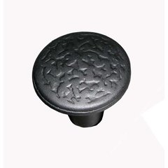 Rough Iron 1-3/8 Inch Diameter Black Iron Cabinet Knob Rough Iron 1-3/8 Inch Diameter Black Iron Cabinet Knob