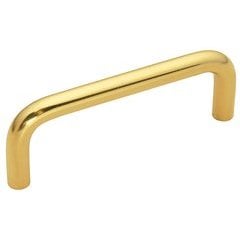 Wire Pulls Pull 3 inch Center to Center Polished Brass Wire Pulls Pull 3 inch Center to Center Polished Brass