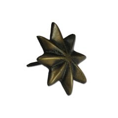 Large 8-Point Star Clavo 1-7/8 inch Diameter - Antique Brass Large 8-Point Star Clavo 1-7/8 inch Diameter - Antique Brass